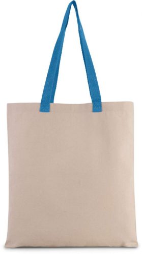 Kimood KI0277 FLAT CANVAS SHOPPER WITH CONTRAST HANDLE U
