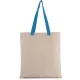 Kimood KI0277 FLAT CANVAS SHOPPER WITH CONTRAST HANDLE U