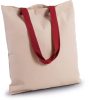 Kimood KI0277 FLAT CANVAS SHOPPER WITH CONTRAST HANDLE U