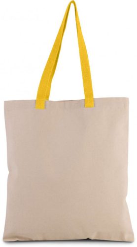 Kimood KI0277 FLAT CANVAS SHOPPER WITH CONTRAST HANDLE U