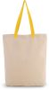Kimood KI0278 SHOPPER BAG WITH GUSSET AND CONTRAST COLOUR HANDLE U