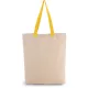 Kimood KI0278 SHOPPER BAG WITH GUSSET AND CONTRAST COLOUR HANDLE U