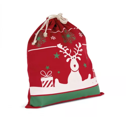 Kimood KI0735 DRAWSTRING BAG WITH CHRISTMAS PATTERNS U