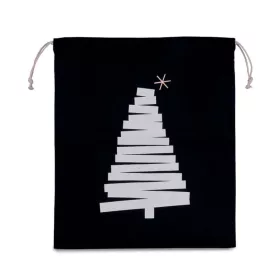   Kimood KI0746 COTTON BAG WITH CHRISTMAS TREE DESIGN AND DRAWCORD CLOSURE U
