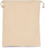 Kimood KI0747 COTTON BAG WITH DRAWCORD CLOSURE - LARGE SIZE U