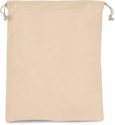 Kimood KI0747 COTTON BAG WITH DRAWCORD CLOSURE - LARGE SIZE U