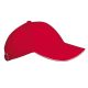 K-UP KP042 Orlando gyerek 6 paneles sapka - Red/White