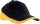 K-UP KP045 Racing pamut kéttónusú 6 paneles sapka - Black/Yellow