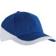 K-UP KP045 Racing pamut kéttónusú 6 paneles sapka - Royal Blue/White