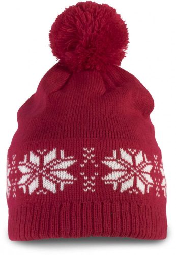 K-UP KP540 FAIR ISLE KNIT BEANIE U