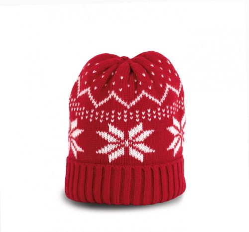 K-UP KP543 BEANIE WITH CHRISTMAS DESIGN U