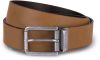 K-UP KP812 RAW EDGE LEATHER BELT - 35MM U