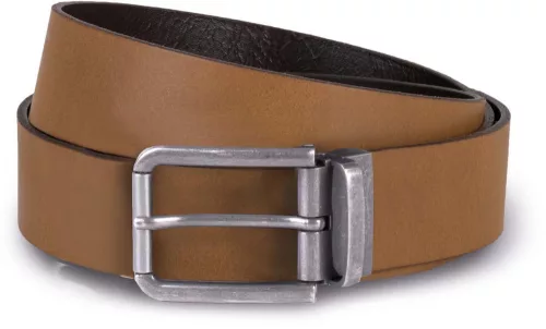 K-UP KP812 RAW EDGE LEATHER BELT - 35MM U