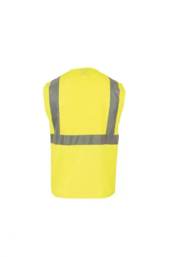 Korntex KXEXQ Athens hálós multifunkcionális munkavédelmi mellény - Yellow