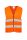 Korntex KXRX217 Cologne láthatósági mellény cipzárral - Orange