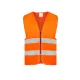 Korntex KXRX217 Cologne láthatósági mellény cipzárral - Orange