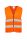 Korntex KXRX217 Cologne láthatósági mellény cipzárral - Orange