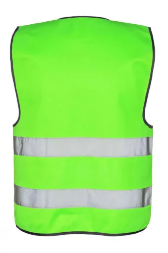 Korntex KXVW Wolfsburg láthatósági mellény fekete szegéllyel - Neon Green