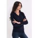 Legend World Wide LWL9133 LADIES’ V-NECK FINE GAUGE COTTON PULLOVER XL