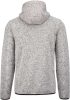 Proact PA365 Heather férfi cipzáros kapucnis pulóver - Light Grey Mélange