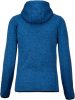 Proact PA366 Heather női cipzáros kapucnis pulóver -  Light Royal Blue Mélange