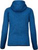 Proact PA366 Heather női cipzáros kapucnis pulóver -  Light Royal Blue Mélange