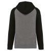 Proact PA369 Two-tone felnőtt kapucnis pulóver - Grey Heather/Black