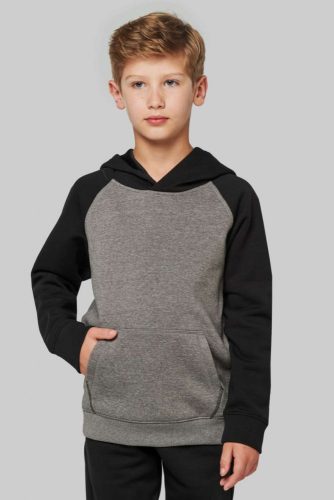 Proact PA370 KIDS' TWO-TONE HOODED SWEATSHIRT 6/8