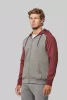Proact PA380 UNISEX TWO-TONE ZIPPED HOODED FLEECE JACKET XS