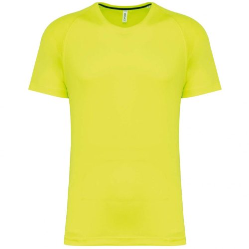 Proact PA4012 újrahasznosított férfi kereknyakú sportos póló - Fluorescent Yellow