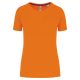 Proact PA4013 újrahasznosított női kereknyakú sportos póló - Fluorescent Orange