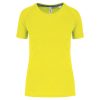 Proact PA4013 újrahasznosított női kereknyakú sportos póló - Fluorescent Yellow