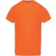Proact PA476 férfi v-nyakú rövid ujjú sport póló - Fluorescent Orange