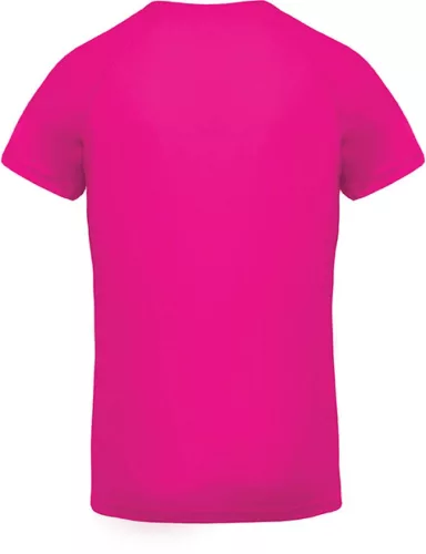 Proact PA476 férfi v-nyakú rövid ujjú sport póló - Fuchsia