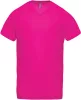 Proact PA476 férfi v-nyakú rövid ujjú sport póló - Fuchsia