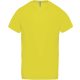 Proact PA476 férfi v-nyakú rövid ujjú sport póló - Fluorescent Yellow