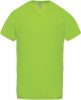 Proact PA476 férfi v-nyakú rövid ujjú sport póló - Lime