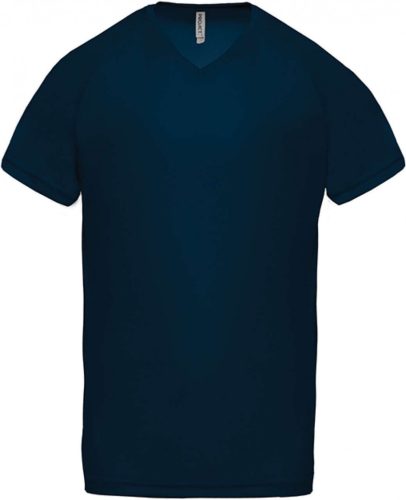 Proact PA476 férfi v-nyakú rövid ujjú sport póló - Sporty Navy