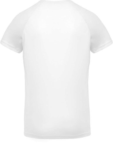 Proact PA476 férfi v-nyakú rövid ujjú sport póló - White
