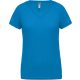 Proact PA477 női v-nyakú rövid ujjú sport póló - Aqua Blue