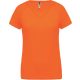 Proact PA477 női v-nyakú rövid ujjú sport póló - Fluorescent Orange