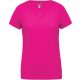 Proact PA477 női v-nyakú rövid ujjú sport póló - Fuchsia