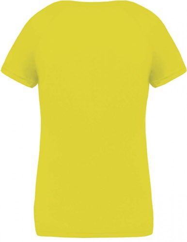 Proact PA477 női v-nyakú rövid ujjú sport póló - Fluorescent Yellow