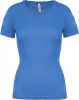 Proact PA477 női v-nyakú rövid ujjú sport póló - Sporty Royal Blue