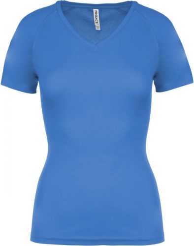 Proact PA477 női v-nyakú rövid ujjú sport póló - Sporty Royal Blue