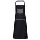 Premier PR127 'DOMAIN' CONTRAST DENIM BIB APRON U