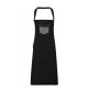 Premier PR136 'DIVISION' WAXED LOOK DENIM BIB APRON WITH FAUX LEATHER U