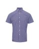 Premier PR221 MEN'S SHORT SLEEVE GINGHAM COTTON MICROCHECK SHIRT 3XL