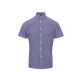 Premier PR221 MEN'S SHORT SLEEVE GINGHAM COTTON MICROCHECK SHIRT 3XL