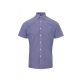 Premier PR221 MEN'S SHORT SLEEVE GINGHAM COTTON MICROCHECK SHIRT XL